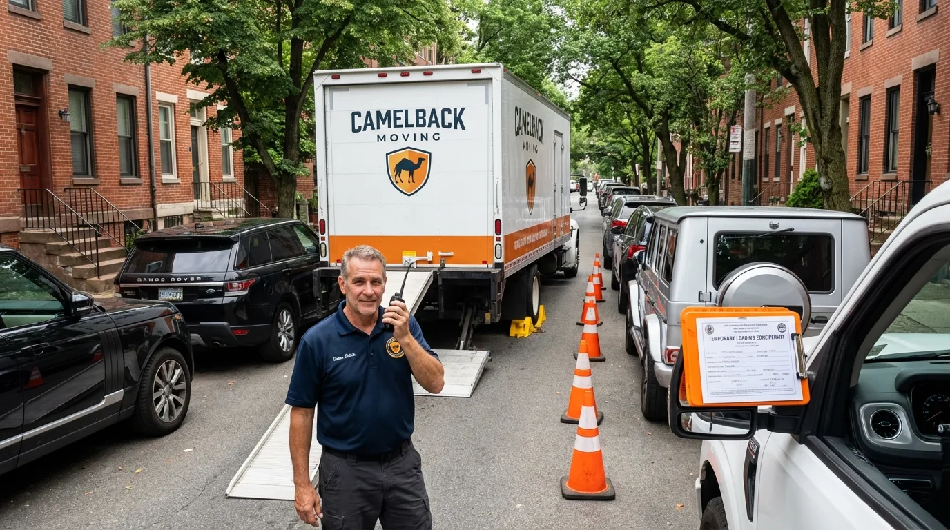 City street loading permit setup in Woodbury, NJ